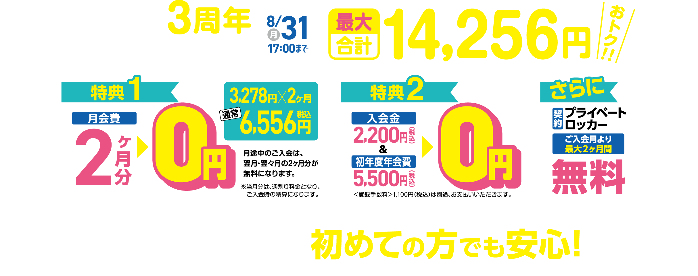OPEN3周年ご入会キャンペーン